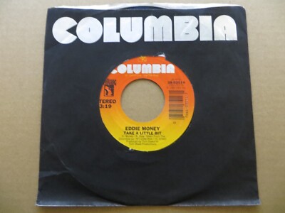 Eddie Money   Take A Little Bit - 1982 - Columbia 38-03514 7'' Single VG+/Generic