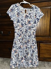 Three Pink Hearts Girls Dress Sz S