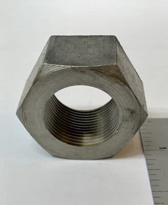 ACCURATE 1-3/8-12 Hex Nut Fine thread UNF fastener 1 3/8 Inch 1-3/8"-12 Finished Steel Pl