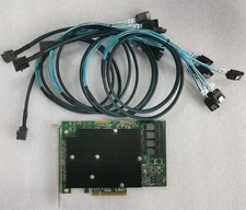 LSI SAS 9300-16I 12GB/S HBA BUS ADAPTER CARD IT Mode w/ 4 SFF8643-SATA Cable US