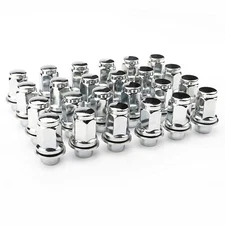 24 OEM Mag Lug Nuts 14x1.5 For 2022 Toyota Tundra (LONG) Factory Type Chrome