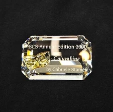 Swarovski SCS 2000 Columbine Title Plaque Gabrielle Stamey
