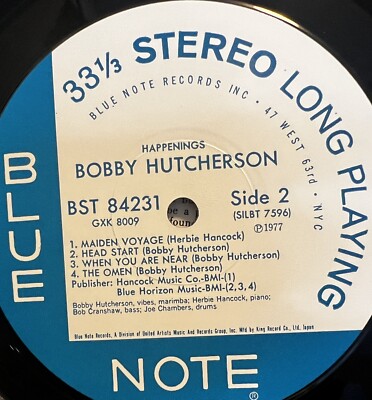 Bobby Hutcherson/Happenings 1977 Blue Note – BST 84231 1st Japan