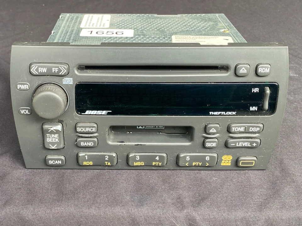 00-01 Cadillac Deville 1998-01 Seville BOSE RADIO AM FM CASSETTE CD 09380786 OEM - Image 2 of 4