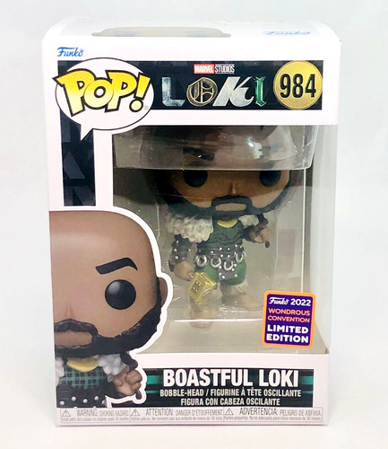 Funko Pop! BOASTFUL LOKI #984 Wondercon Shared Exclusive Marvel Loki