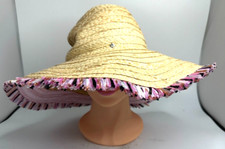 Kate Spade New York Multi Color Fringe Sun Hat One Size (O/S)