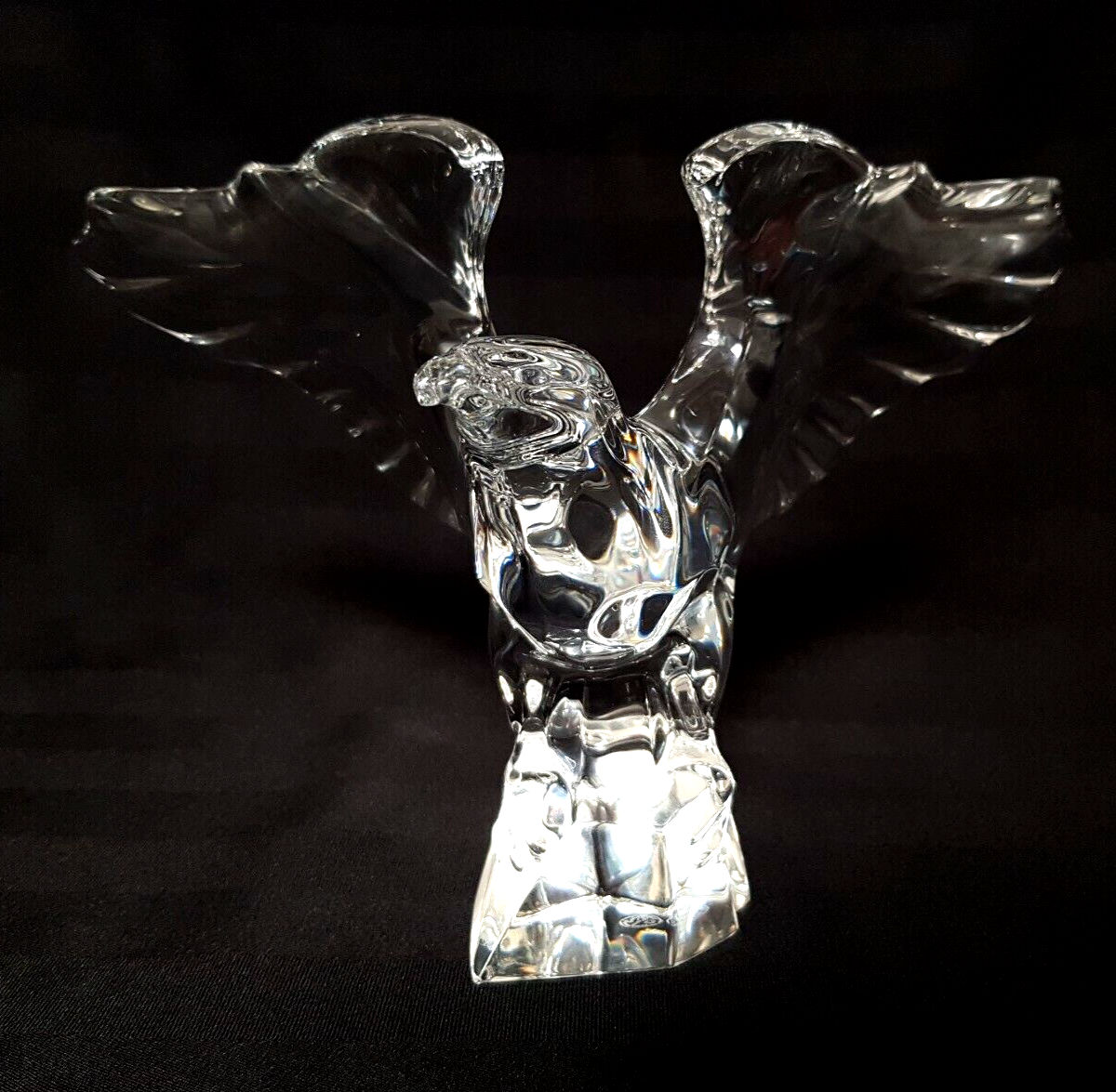 BACCARAT FRANCE ART CRYSTAL AMERICA EAGLE FIGURINE STATUE | eBay