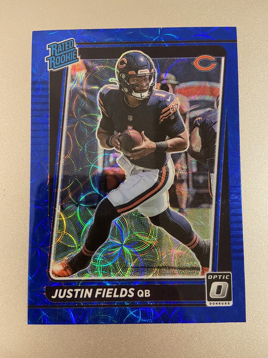 2021 Panini Donruss Optic Justin Fields Rated Rookie RC Blue