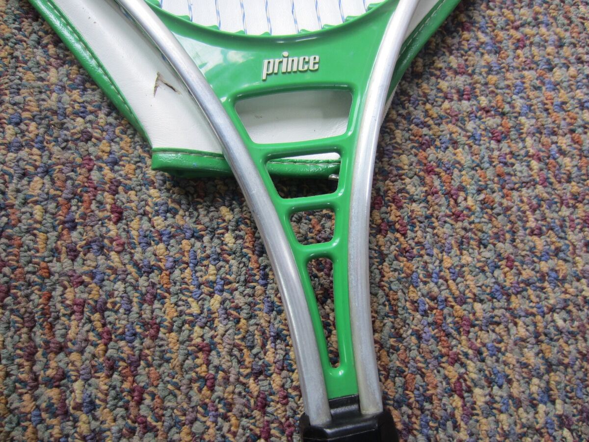 Vintage PRINCE Green Aluminum Light Weight Tennis Racket w Vintage PRINCE Green Aluminum Light Weight Tennis Racket w