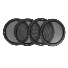 6.5in Car Audio Speaker Grill Cover Steel Mesh Woofer Subwoofer Protector 4PCS