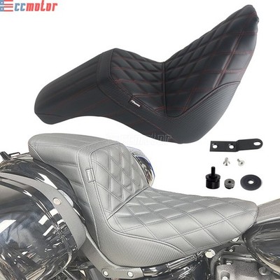 Club Style 2-UP Step Up Seat For Harley Softail Low Rider ST FXLRST FXLRS FLSB