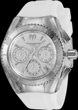 TechnoMarine Cruise Star Women's Chronograph Watch White/Silver Tone 40MM Case