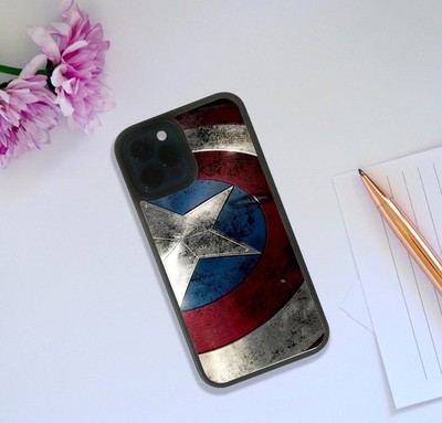 Captain America Marvel Vintage Battle Damaged Shield Phone Case Cover Galaxy