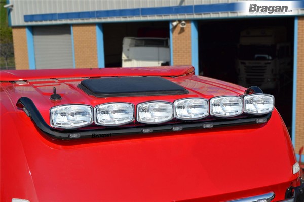 Dach Stange B + LED - Schwarz Passend FüR Mercedes Actros MP4 Big Raum Edelstahl-image