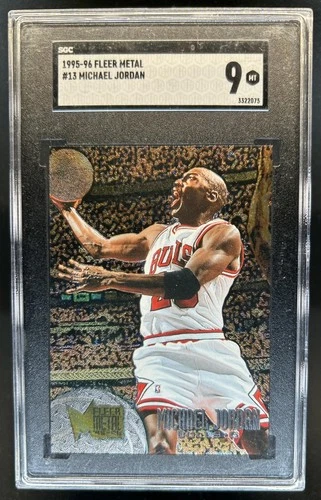 1995-96 Fleer Metal Michael Jordan #13 Bulls SGC 9