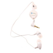 Retractable Earphones Wired Headphones Handsfree Mic Headset for Smart Phones