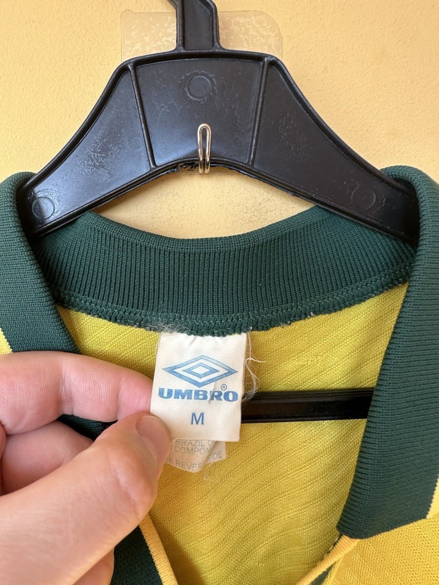 BRAZIL 1994 1995 1996 Home Football Shirt Soccer Jersey Umbro Sz M