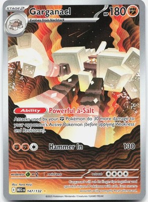 Garganacl - Holo Illustration Rare ME01: Mega Evolution 147/132 NM