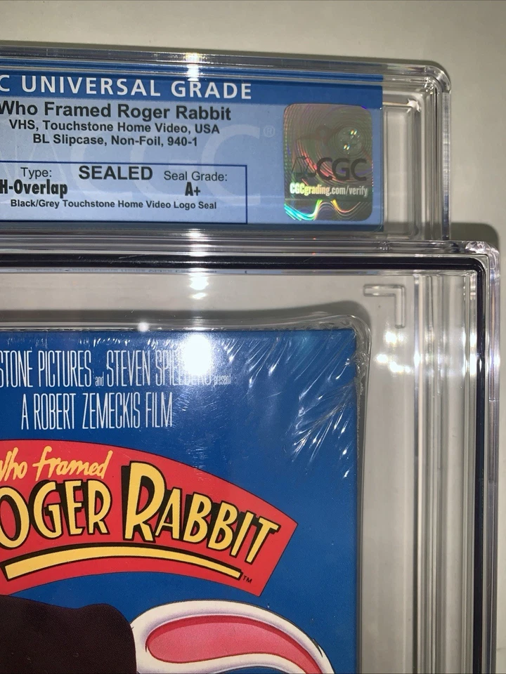 VHS Who Framed Roger Rabbit SEALED Graded CGC 9.4 A+ Movie - Image 3 of 4