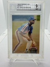 1993 Topps Stadium Club Murphy #27 Preston Wilson Rookie Card BGS 9 Mint. rookie card picture