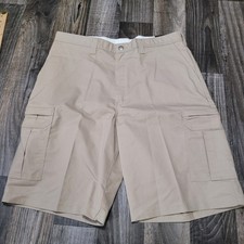 Dickies Flex Fit Shorts Beige Mens Size 38x11 Casual Office Work NWT