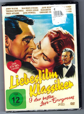 LIEBESFILM KLASSIKER - 9 der besten Love-Evergreens (DVD, 3 Disk) NEU & OVP