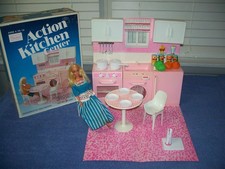 Vintage Action Kitchen Center Sears Complete w/ PJ Sunsational Barbie