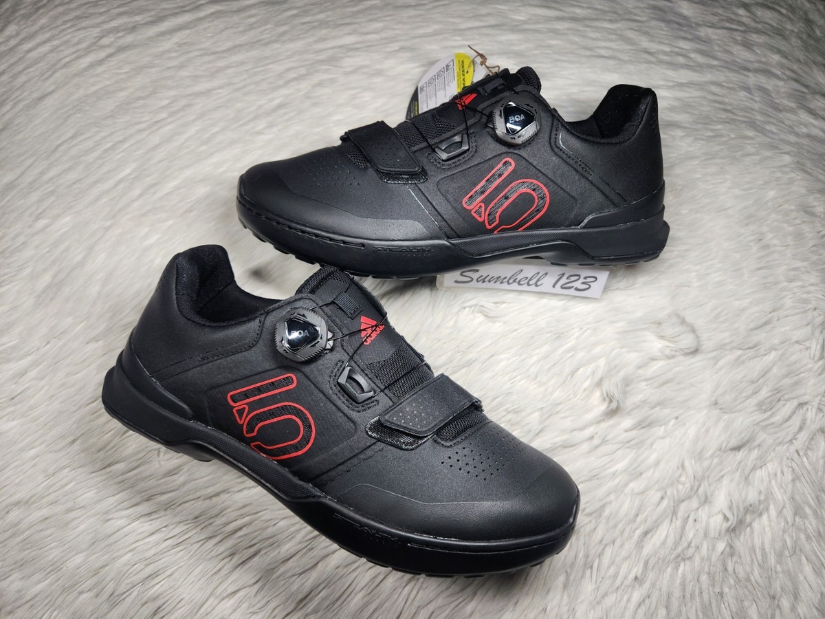 Adidas 5.10 Kestrel Pro Boa Black Red Cycling Shoes Men Sz  display picture 1