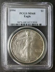 1994 $1 American Silver Eagle Dollar PCGS MS68