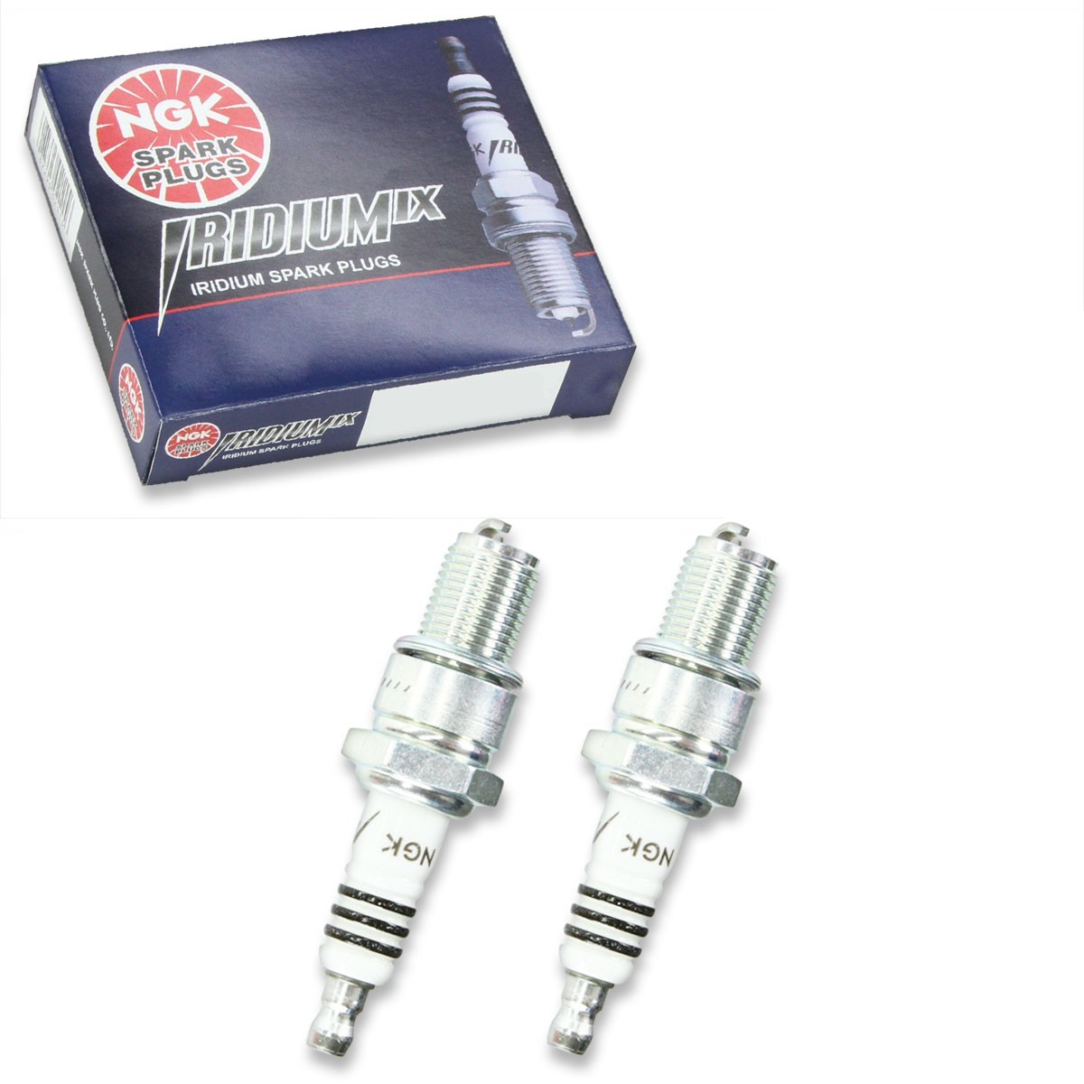 2 pc NGK 6801 BR10EIX Iridium IX Spark Plugs for W34EPT W34EN W34E-ZU W32EPT dl