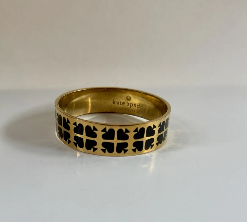 KATE SPADE Play Your Cards Right Logo Bangle Bracelet OS - Image 4 of 4