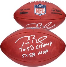 Tom Brady Tampa Bay Buccaneers Signed Wilson Duke Full Color Football w/Inscs