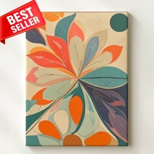 Canvas Wall Art Modern Contemporary Pattern Composition Made Oversized Flower