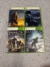 Lot of 4 Halo Games Halo 3, 4, Halo ODST, Halo Reach Microsoft Xbox 360 Tested
