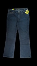 Brand New Women's Lee Jeans Bootcut Stretch Dark Wash Size 12 Medium Slimming