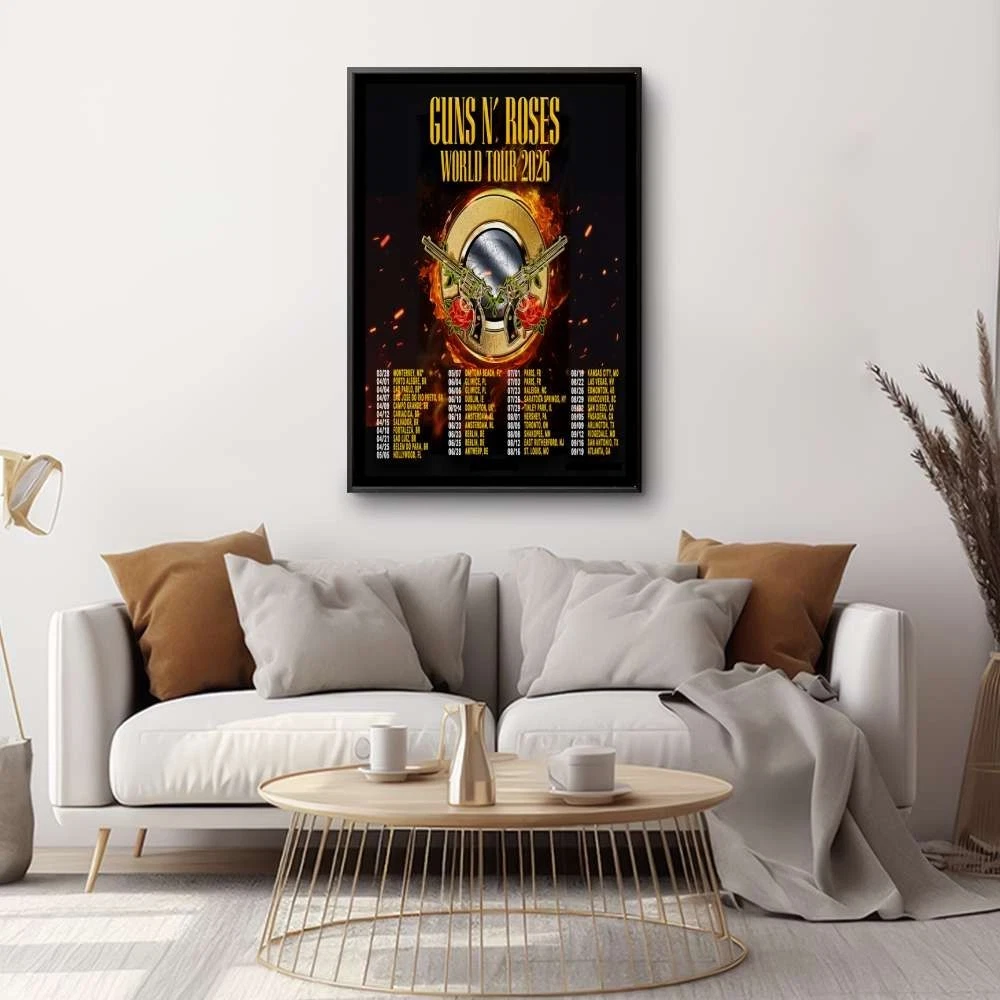 NEW! Guns N' Roses Poster 2026 World Tour Poster