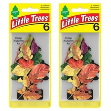 Little Trees Auto Air Freshener, Hanging Card, Crisp Autumn Air, 12 Pack