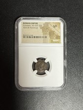 Roman Empire AE4 Bi Nummus Coin of Constantius II, Ad 337-361, RS1012