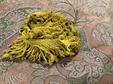 Vibrant Chartreuse Yellow Loop Tassel Fringe Trim – 2 Pieces (32" & 28") – 2.5"