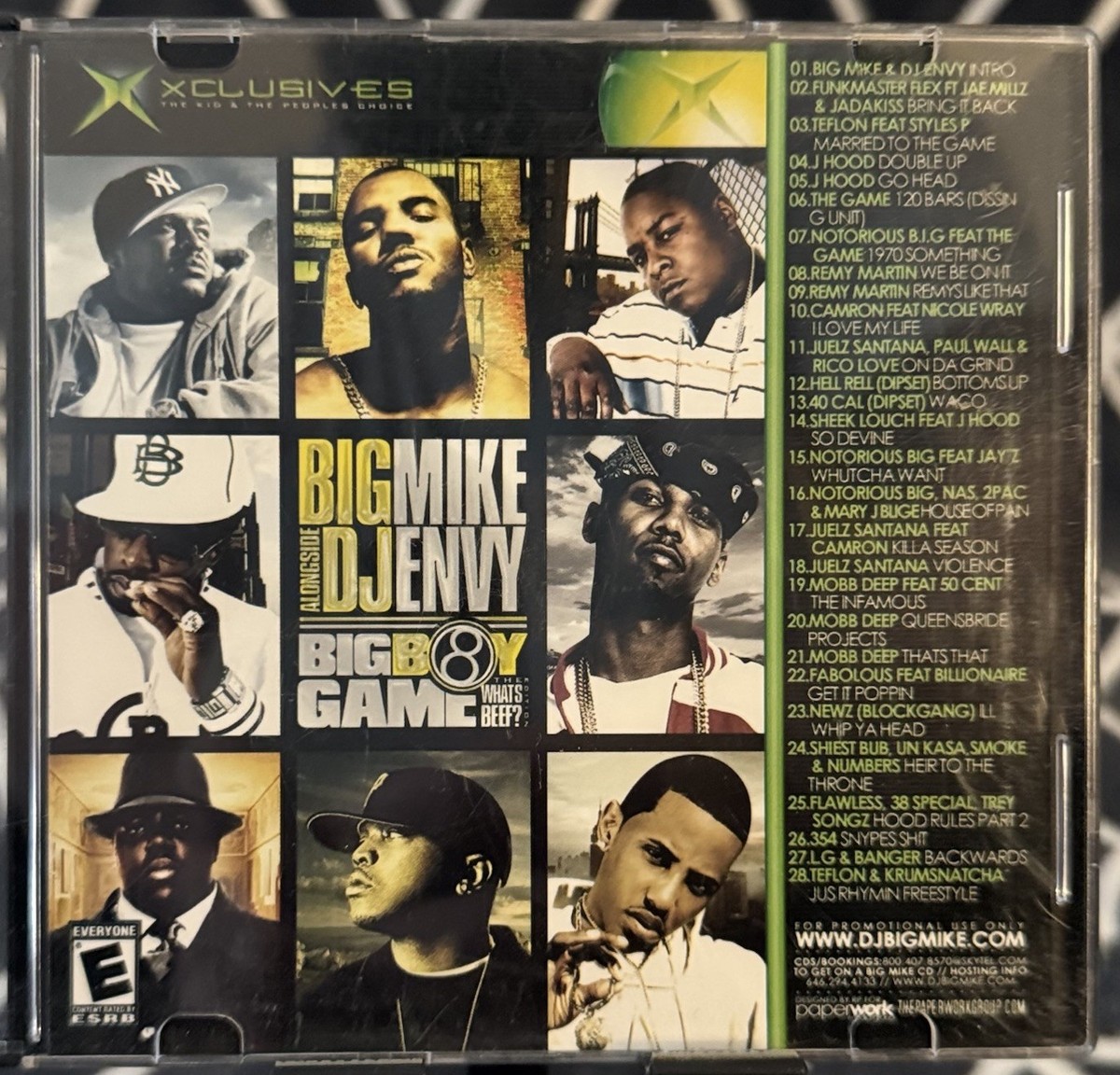 Lot of 6 cds-DJ Big Mike D Block Mixtapes *Rare* Jadakiss Styles P