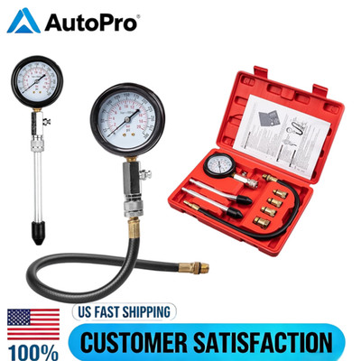Engine Cylinder Compression Gauge Tester Kit Gas Engine Diagnostic Testing Tools