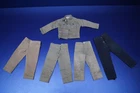 GI Joe Vintage Clothes By Hasbro Tan Pants Long Sleeve Shirt  Japan NR!