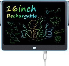 Rechargeable 16 inch LCD Writing Tablet, Large Colorful Drawing Tablet, Doodle B