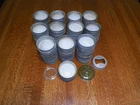 Lot of Vintage Ball Mason Jar Zinc Lids Porcelain Milk Glass 115+ Lids