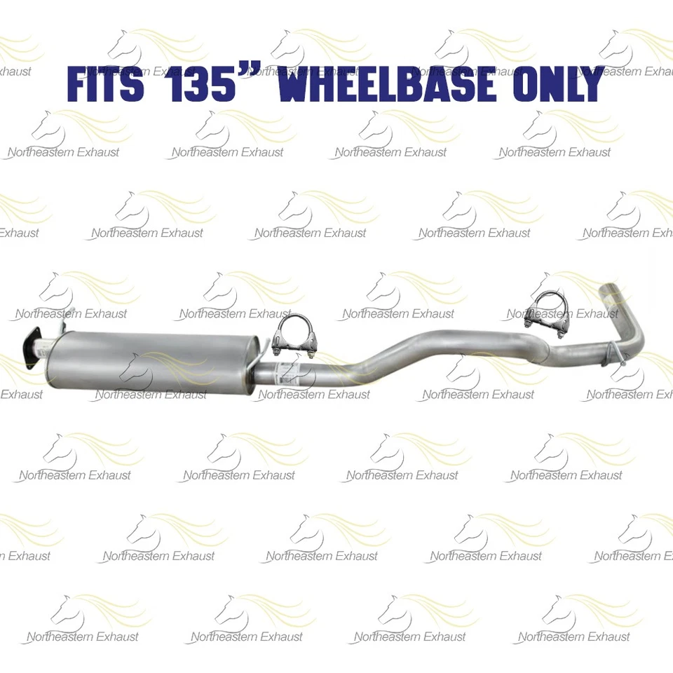 Stainless Steel Muffler Tail Pipe Kit fits: 2010-17 GMC Savana 2500 4.8L & 6.0L - Image 4 of 4