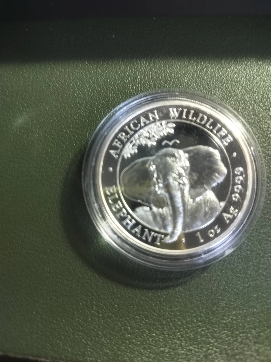 1 OZ PLATA SILVER ELEPHANT SOMALIA.2021.PLATA .9999.PROOF. BELLA.ELE-18