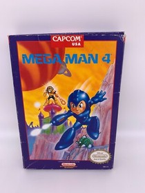 MEGA MAN 4 Nintendo Entertainment System NES CIB Complete Box Manual Authentic