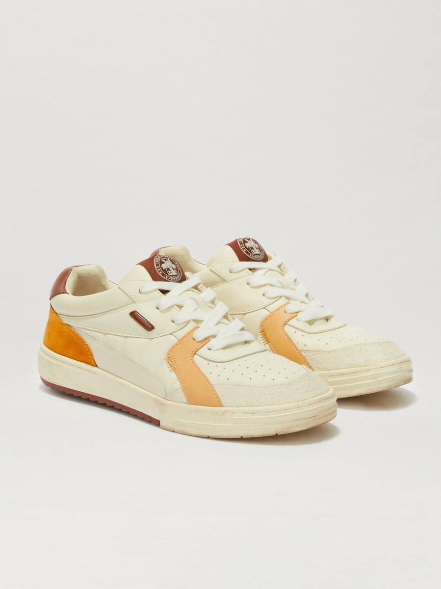 Palm Angels Z1650 Beige/Brown Palm University Lace-Up