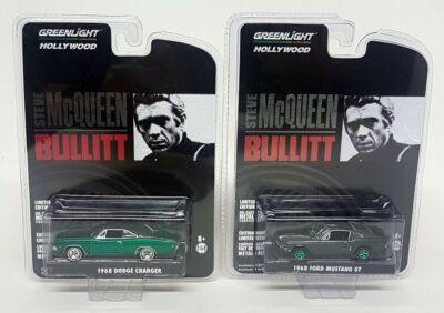 ミニカー BULLITT FORD MUSTANG & DODGE CHARGER BULLIT '68 Ford Mustang GT & '68 Dodge Charger R/T In 1/25