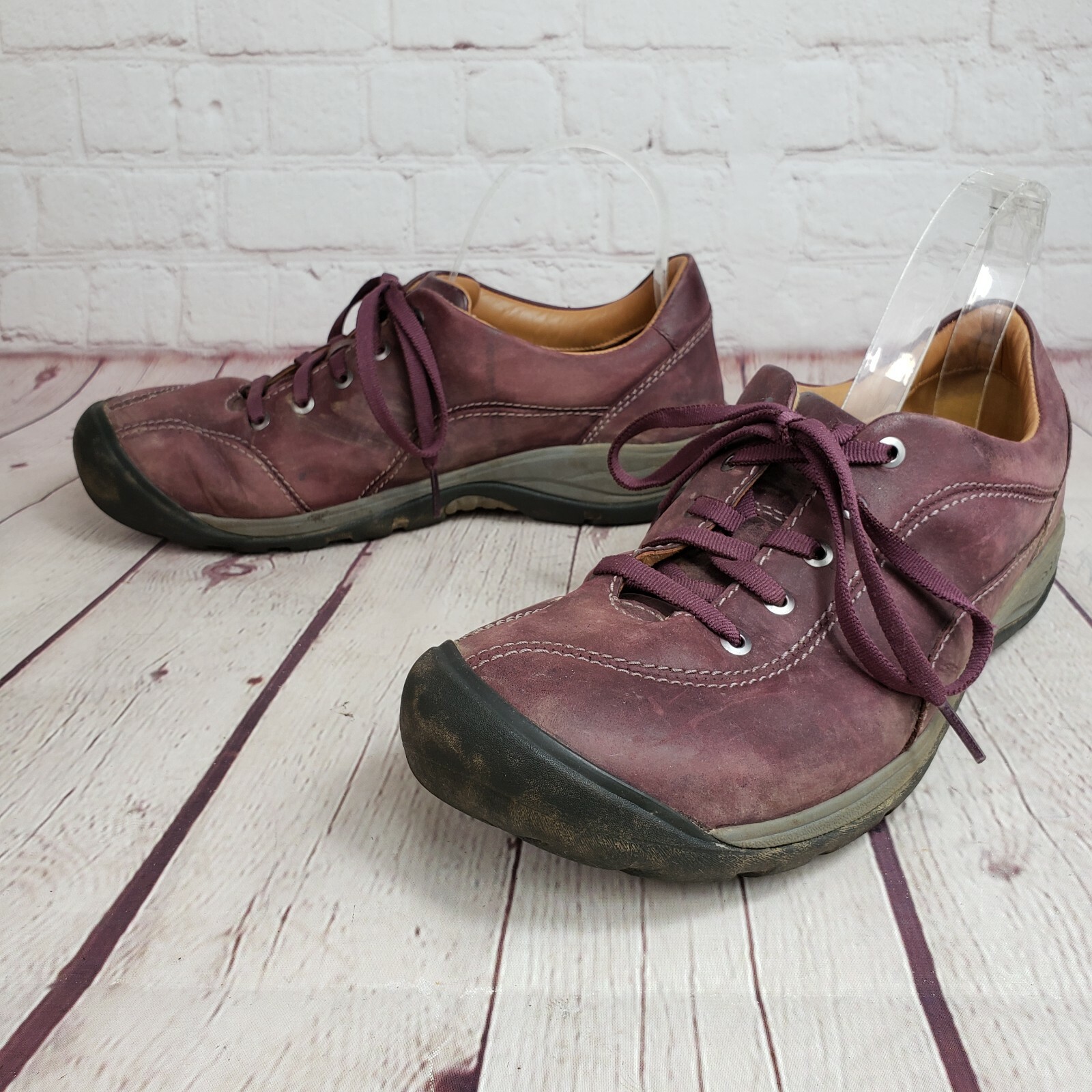 Scarpe da ginnastica KEEN donna 9 EU 39 5 stringate in pelle con punta in gomma